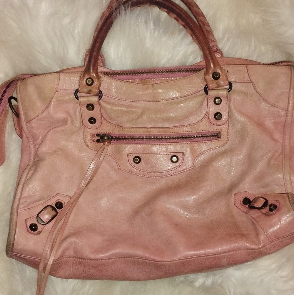 Pink Leather Women's Bag